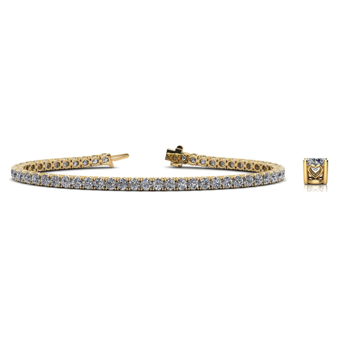 Sweetheart Diamond Tennis Bracelet