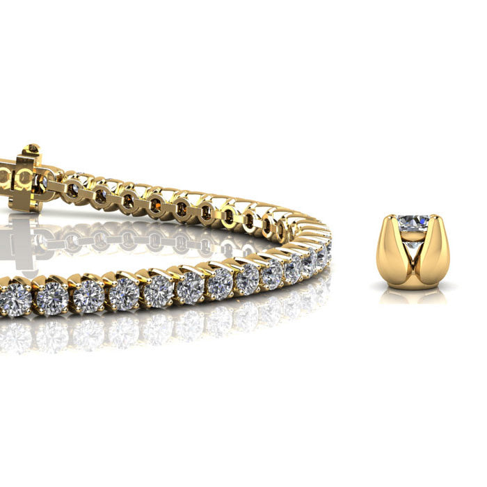 Enchanted Tulip Diamond Tennis Bracelet