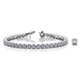 Load image into Gallery viewer, Lotus Flower Diamond Tennis Bracelet
