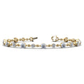 Load image into Gallery viewer, Alternating Diamond And Chain Link Bracelet
