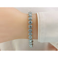 Load image into Gallery viewer, Round Halo Diamond Bracelet
