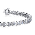 Load image into Gallery viewer, Cushion Inspired Round Diamond Bracelet
