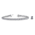 Load image into Gallery viewer, 2 Prong Brilliant Round Diamond Tennis Bracelet
