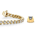 Load image into Gallery viewer, Solid Nugget Diamond Tennis Bracelet
