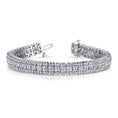 Load image into Gallery viewer, Round And Princess Diamond Bracelet
