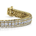 Load image into Gallery viewer, Round And Princess Diamond Bracelet
