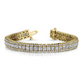 Load image into Gallery viewer, Round And Princess Diamond Bracelet
