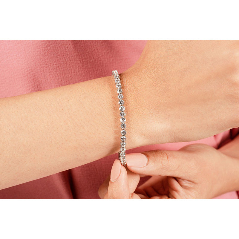 Classic Four Prong Diamond Tennis Bracelet