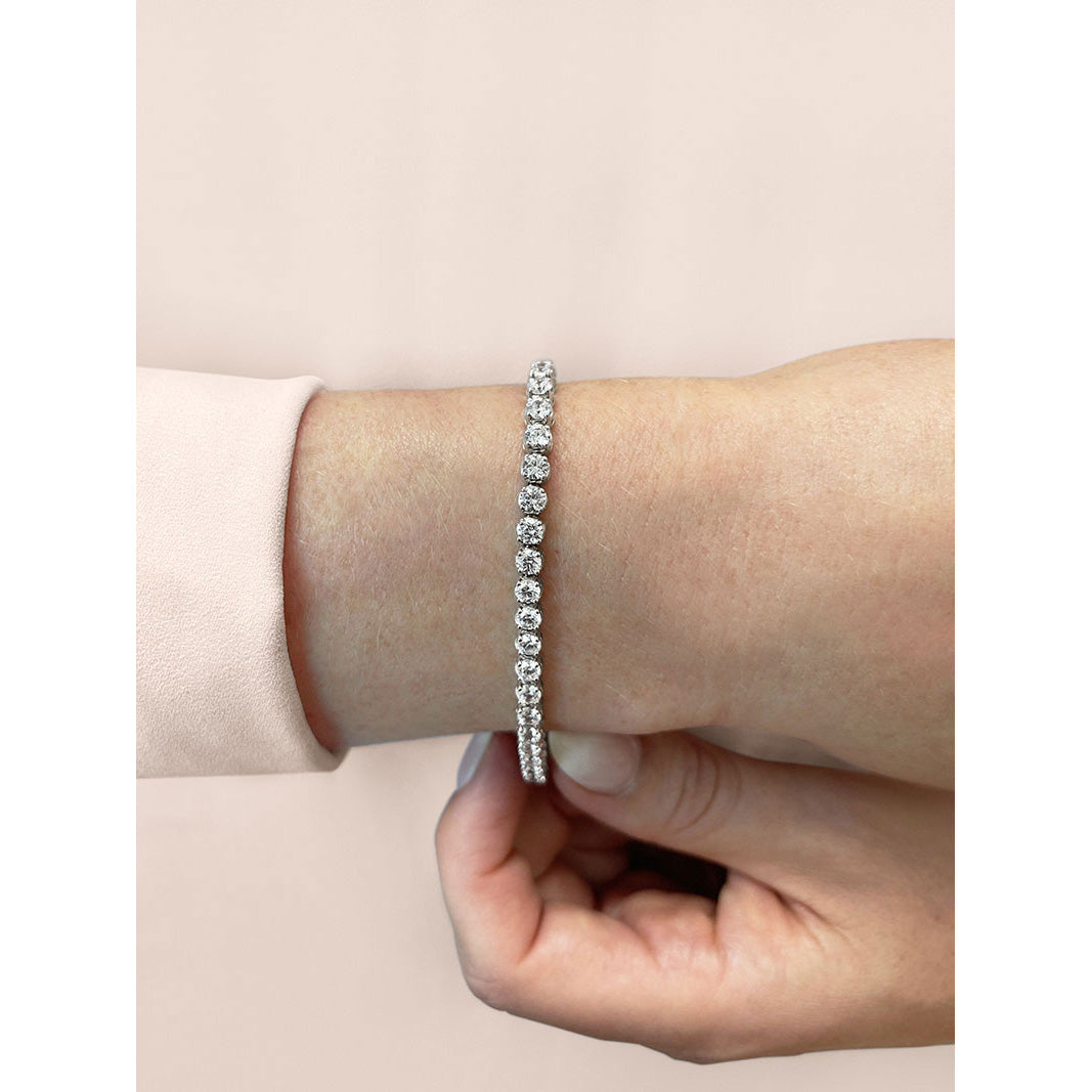 Classic Four Prong Diamond Tennis Bracelet