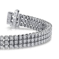 Load image into Gallery viewer, Triple Strand Diamond Bracelet
