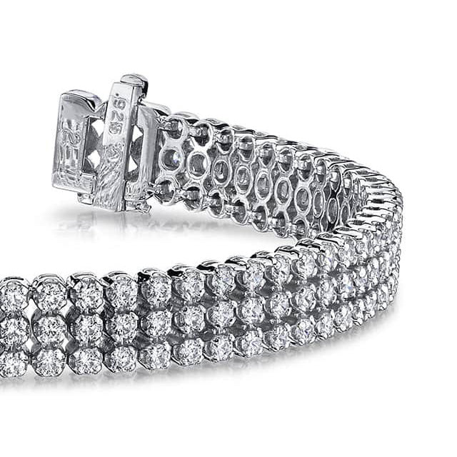 Triple Strand Diamond Bracelet