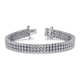 Load image into Gallery viewer, Triple Strand Diamond Bracelet
