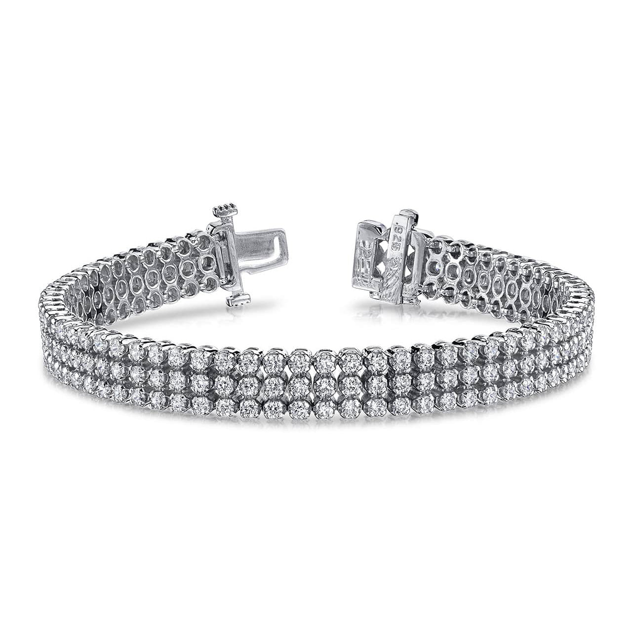 Triple Strand Diamond Bracelet