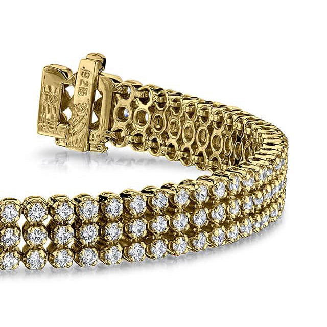 Triple Strand Diamond Bracelet