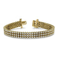 Load image into Gallery viewer, Triple Strand Diamond Bracelet
