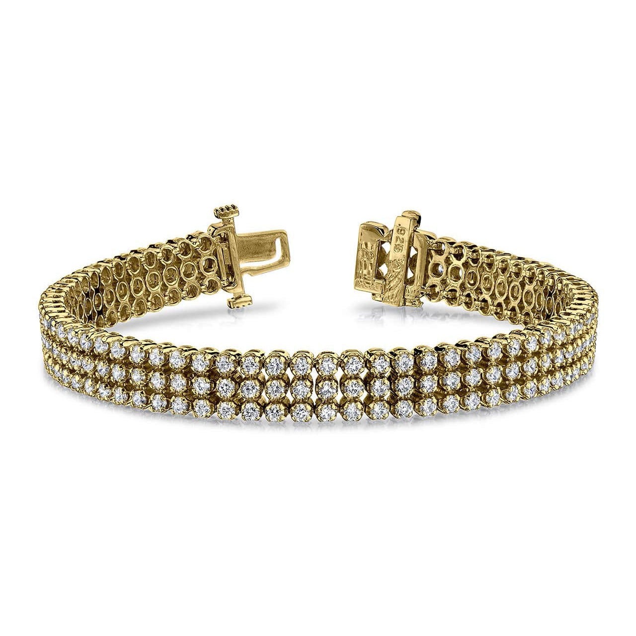 Triple Strand Diamond Bracelet