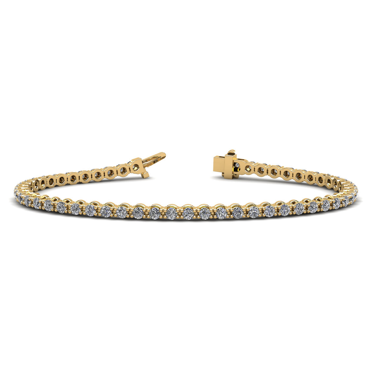 Classic Link Diamond Tennis Bracelet