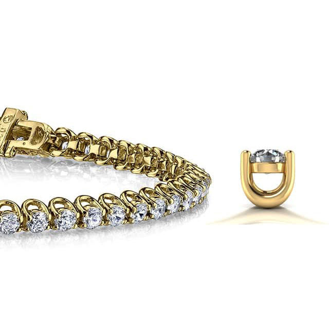 Scoop Link Diamond Tennis Bracelet