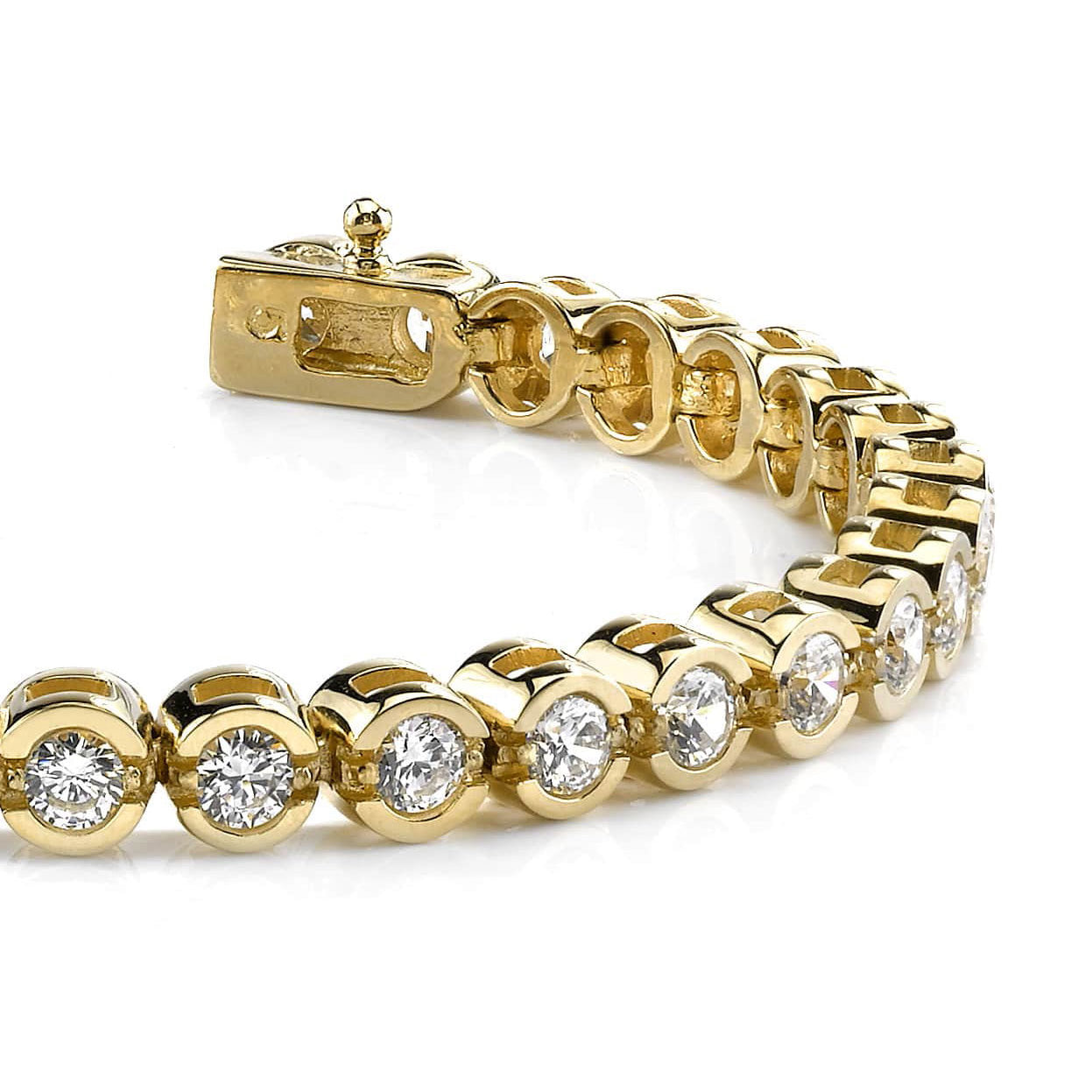 Smile Link Diamond Tennis Bracelet