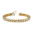 Load image into Gallery viewer, Smile Link Diamond Tennis Bracelet
