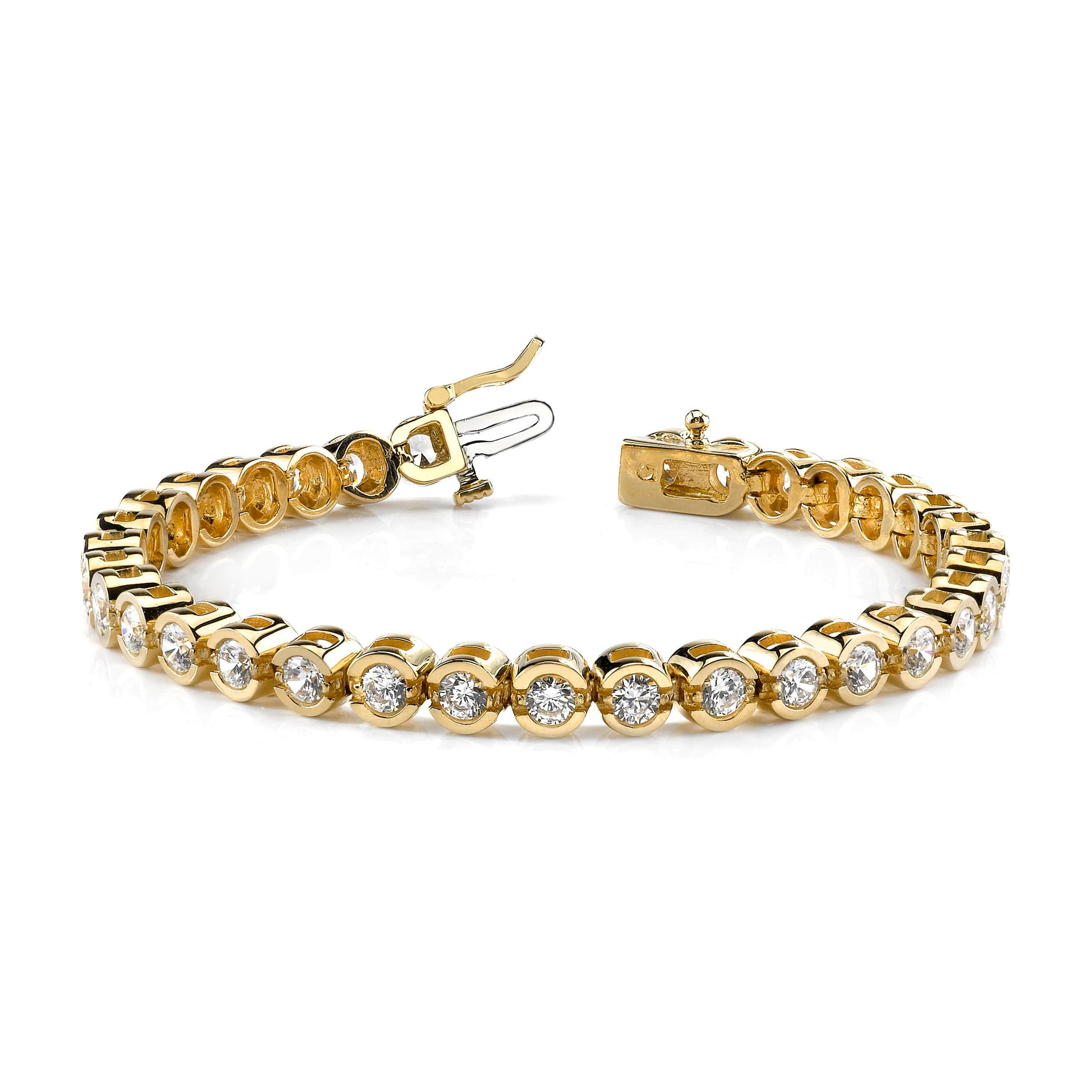 Smile Link Diamond Tennis Bracelet