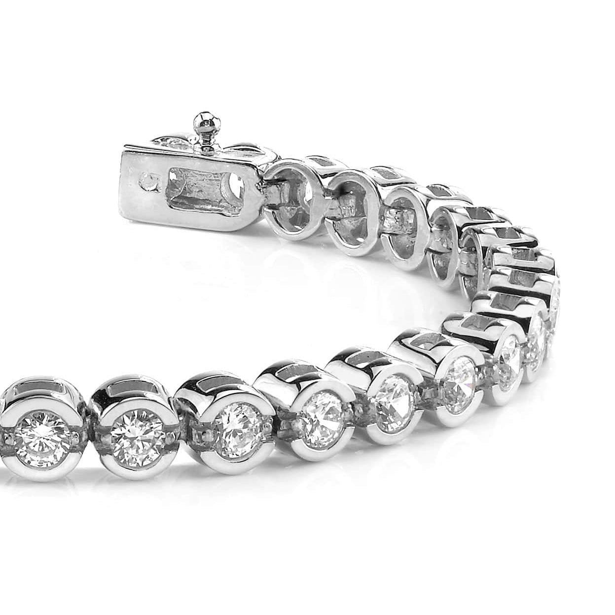 Smile Link Diamond Tennis Bracelet