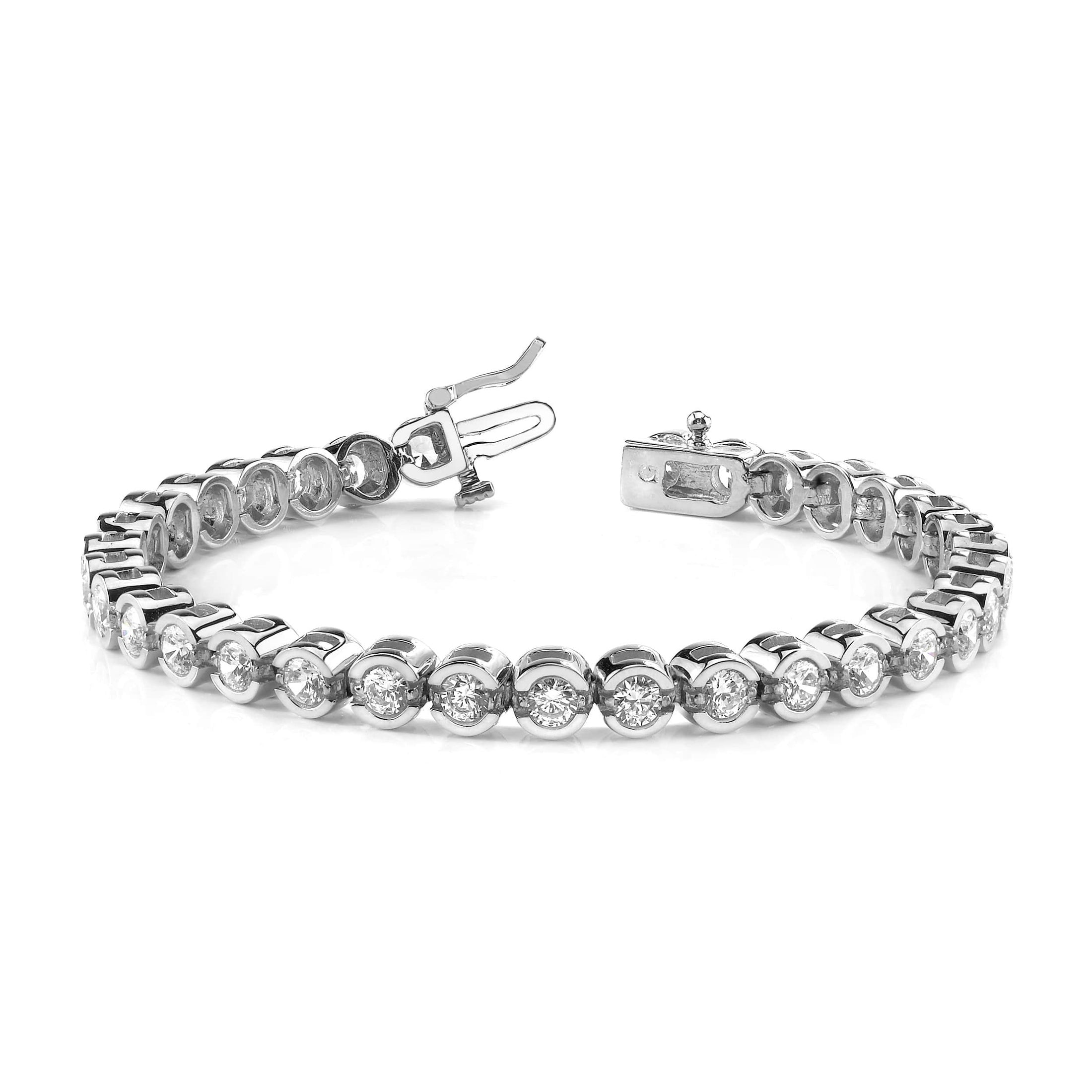 Smile Link Diamond Tennis Bracelet