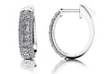 Load image into Gallery viewer, Glamorous Diamond Oval Hoop Earrings
