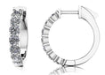 Load image into Gallery viewer, Elegant Diamond Hoop Earrings
