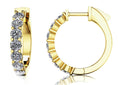 Load image into Gallery viewer, Elegant Diamond Hoop Earrings
