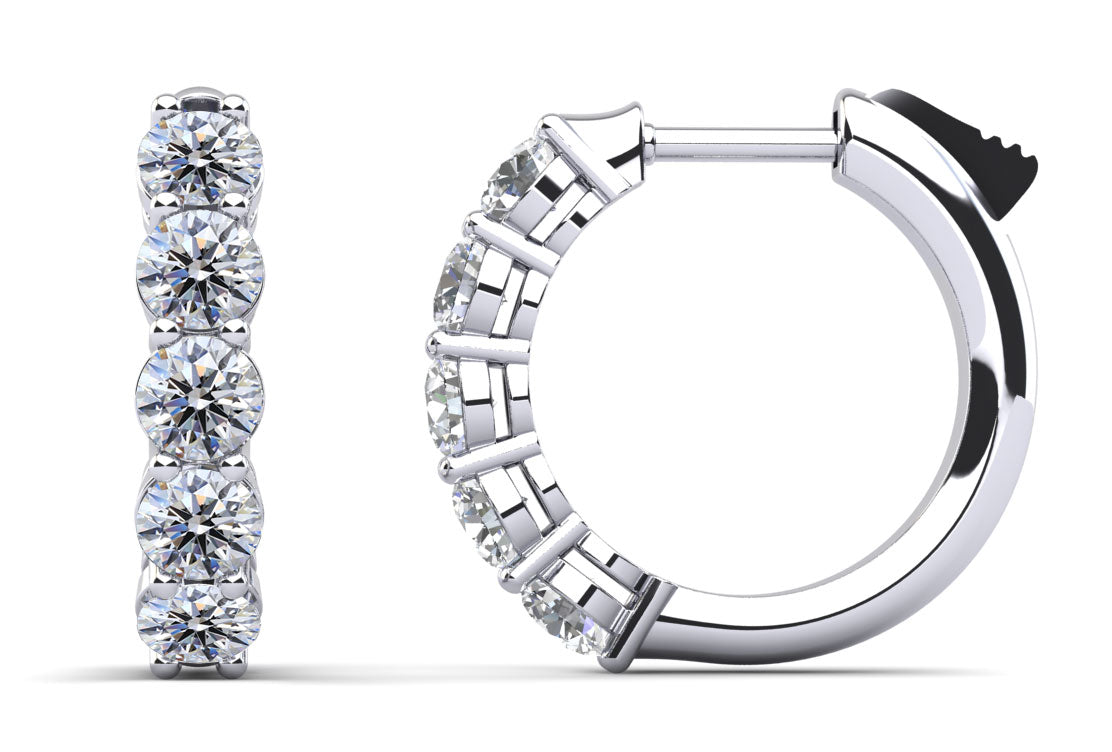 Hypnotic Diamond Hoop Earrings Style