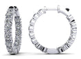 Load image into Gallery viewer, Diamond Crown Hoop Earrings Small
