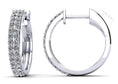 Load image into Gallery viewer, Two Rows Huggie Diamond Hoop Earrings
