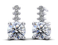 Load image into Gallery viewer, Brilliant Round Drop Diamond Earrings
