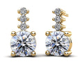 Load image into Gallery viewer, Brilliant Round Drop Diamond Earrings
