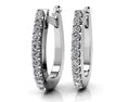 Load image into Gallery viewer, Classic Diamond Hoop Earrings
