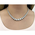 Load image into Gallery viewer, Diamond Crown Tennis Necklace
