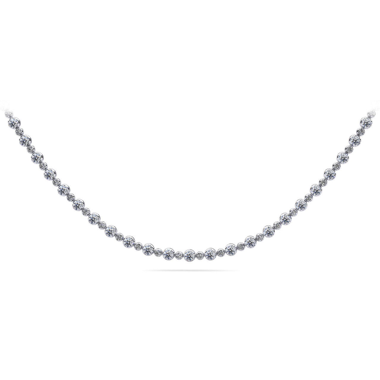 Alternating Diamonds Diamond Necklace