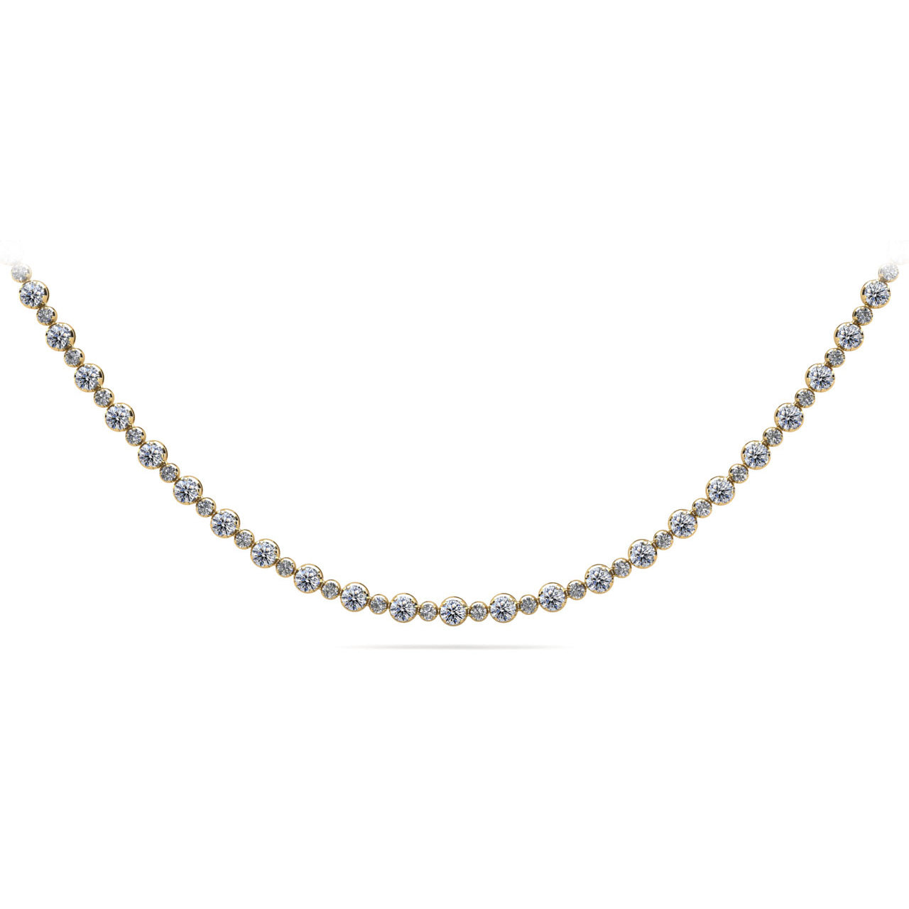 Alternating Diamonds Diamond Necklace