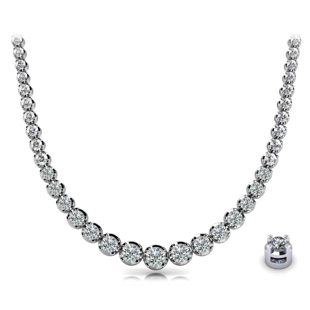 Diamond Strand Necklace In