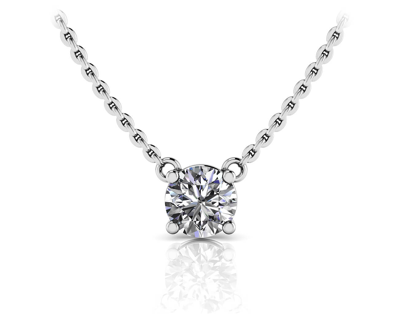 Simply Divine Diamond Solitaire Pendant