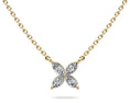 Load image into Gallery viewer, Flower Marquise Diamond Pendant
