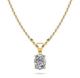 Load image into Gallery viewer, Oval Shaped Classic Diamond Pendant
