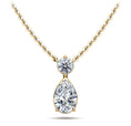 Load image into Gallery viewer, Round And Pear Diamond Pendant
