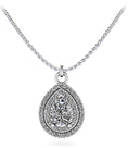 Load image into Gallery viewer, Double Halo Vintage Teardrop Diamond Pendant
