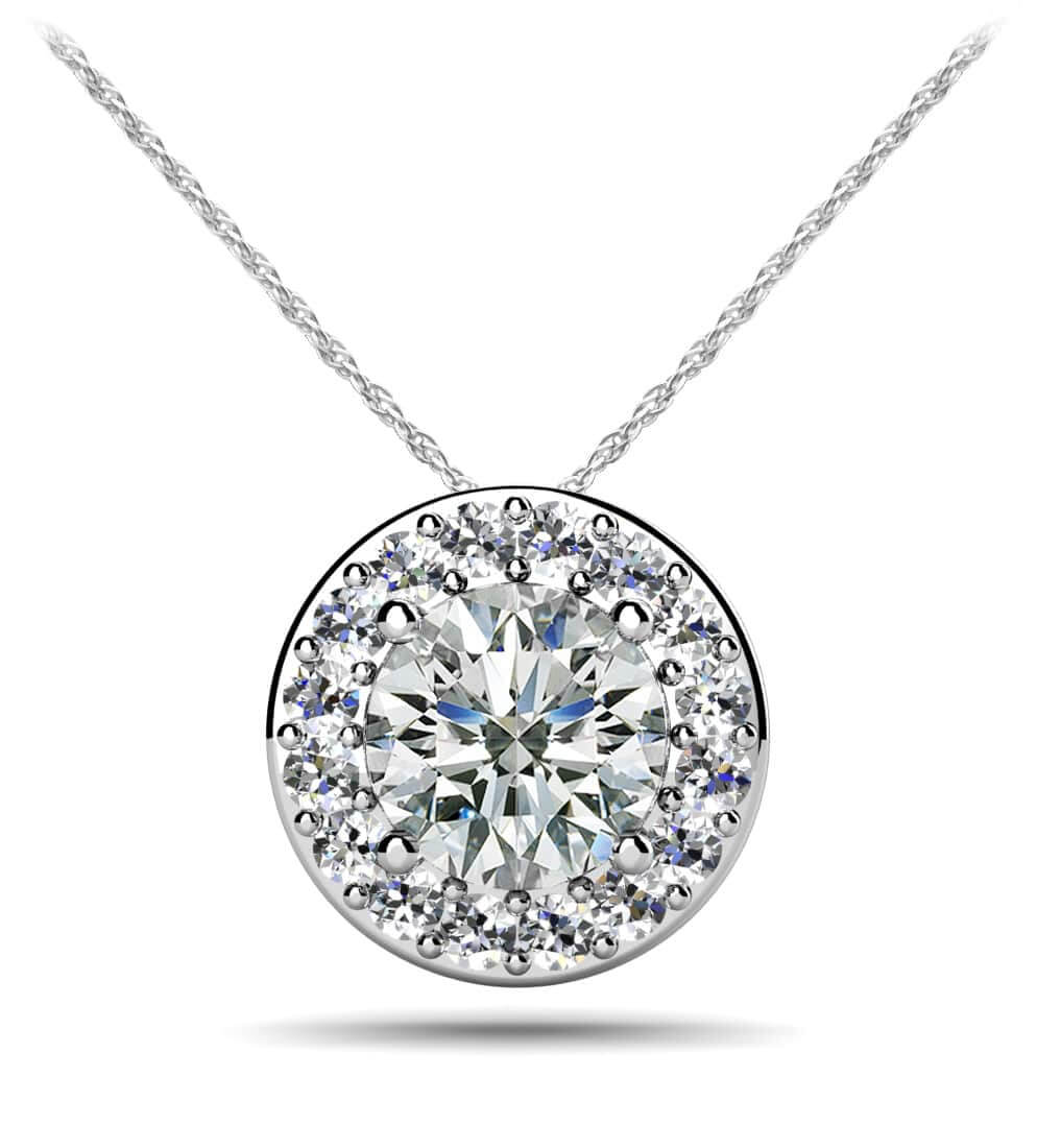 Surrounded With Love Diamond Pendant