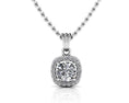 Load image into Gallery viewer, Everlasting Round Diamond Halo Surround Pendant
