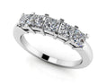 Load image into Gallery viewer, Princess Cut 5 Stone Anniversary Ring
