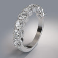 Load image into Gallery viewer, Round Milgrain Diamond Anniversary Ring
