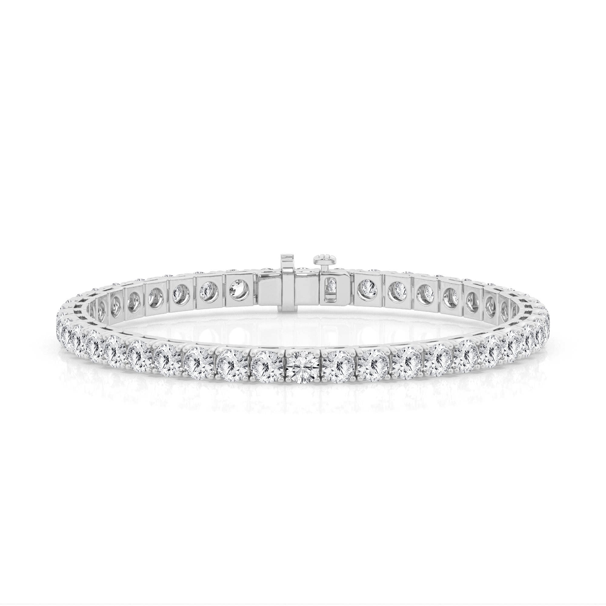 Lab Grown Diamond Tennis Bracelet in 14k White Gold